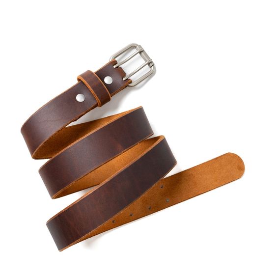 Ceinture en Cuir Brun Erfgoed